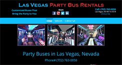Desktop Screenshot of partybuslv.com